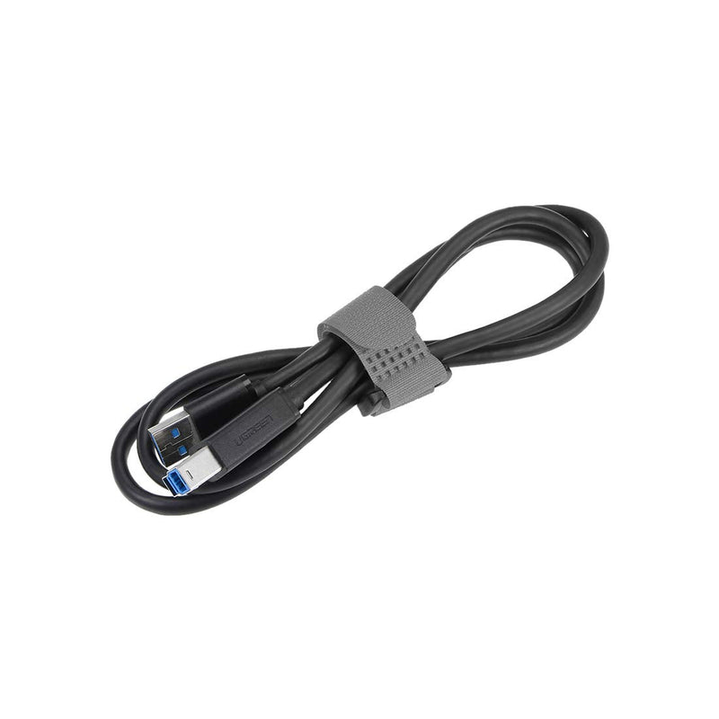  [AUSTRALIA] - uxcell 10pcs Hook and Loop Straps, 3/4-inch x 10-inch Securing Straps Reusable Fastening Cable Tie (Gray)