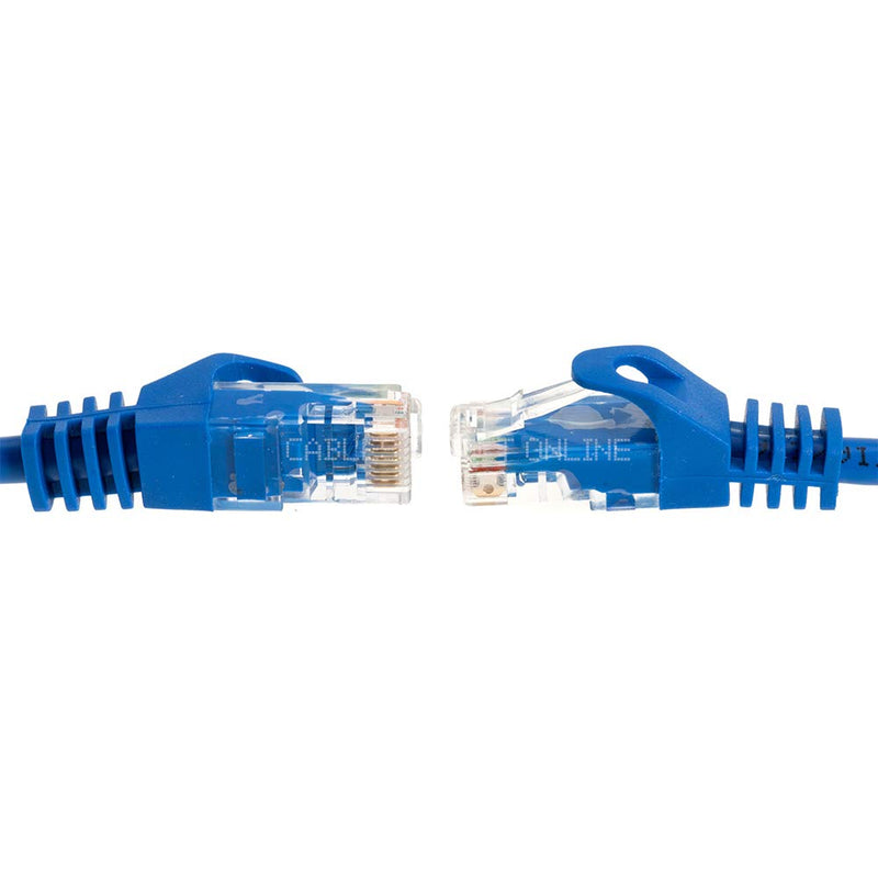 Cables Direct Online Pack of 3 Snagless Cat5e Ethernet Network Patch Cable Blue 15 Feet - LeoForward Australia