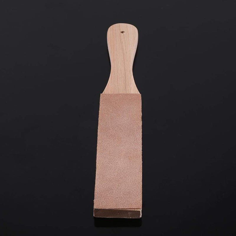  [AUSTRALIA] - Dancal Leather Sharpener with Wood Handle,Multifunctional DIY Leather Craft Polish Sharpening Strop