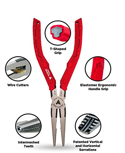  [AUSTRALIA] - VamPLIERS Best Made Pliers! 7.5" Long Nose Specialty Screw Extraction Pliers for Damage/Stripped/Corroded/Security Screws/Made the Best Gift (1, Retail)