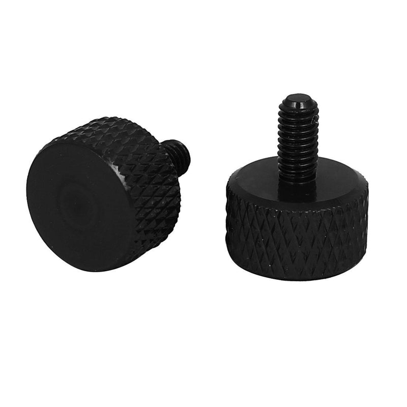  [AUSTRALIA] - uxcell Computer PC Graphics Card M3x6mm Aluminum Alloy Knurled Thumb Screws Black 10pcs