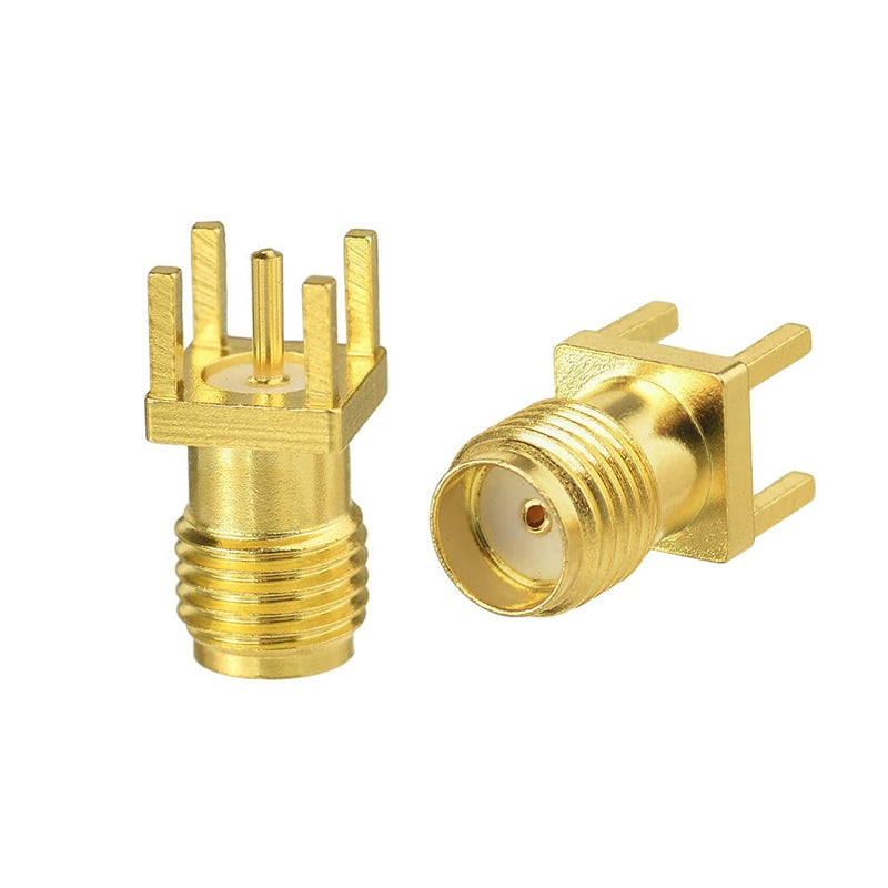 QMseller End Launch PCB Mount SMA Female Straight RF Connector Adapter 25PCS - LeoForward Australia