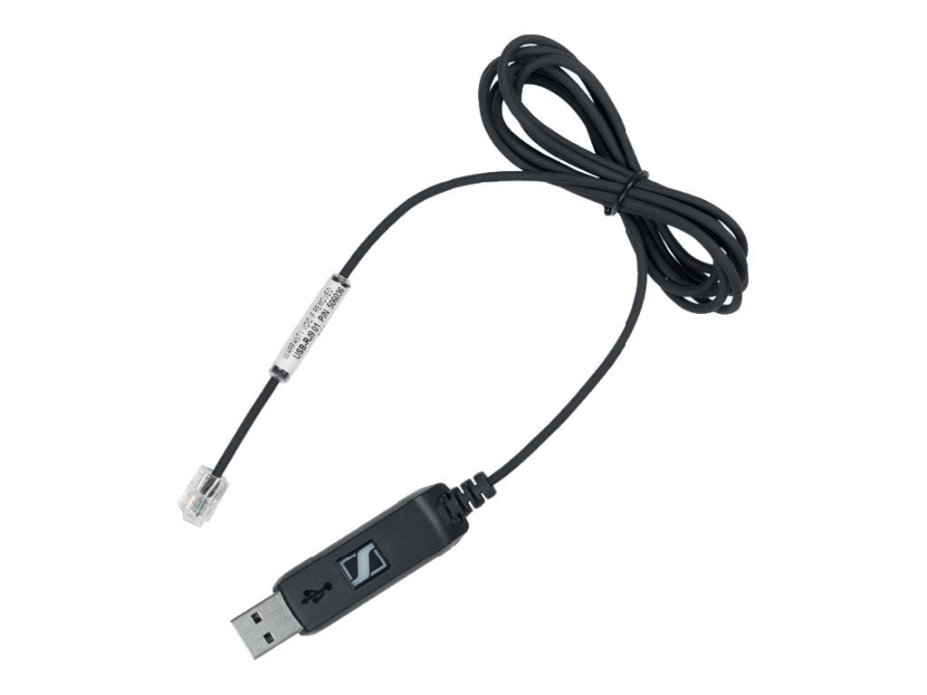  [AUSTRALIA] - Sennehsier USB-RJ9 01 Headset Connection Cable: RJ9 4/4 Plug - USB plug, for Direct Connection with an UI-Box at USB port of your Computer