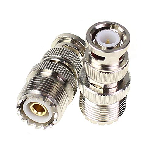  [AUSTRALIA] - BNC Male to UHF Female SO-239 SO239 Adapter 4pcs RF coaxial Coax Connector