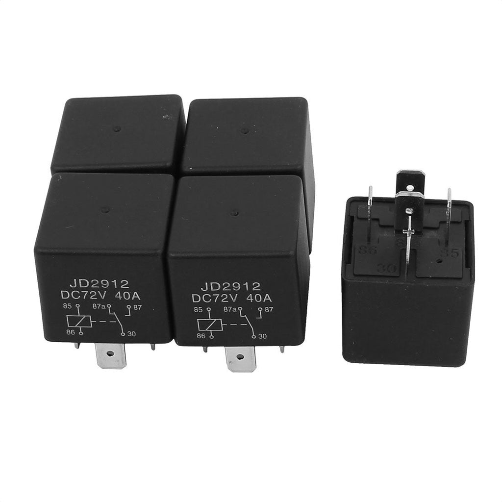  [AUSTRALIA] - uxcell JD2912 DC 72V Coil 40A 5 Pins SPDT Security Power Relay 5pcs