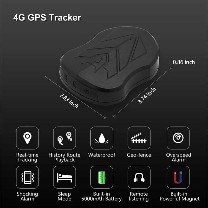  [AUSTRALIA] - SinoTrack 4G GPS Tracker for Vehicles, ST-905L Strong Battery GPS Tracker Waterproof Locator Real-Time Location Device for Car Motorcycle Truck Taxi with No Monthly Fee Tracking System