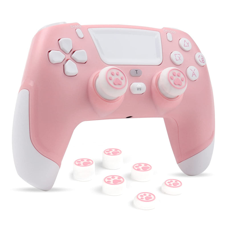  [AUSTRALIA] - RALAN Pink Wireless Controller Compatible with Playstation 4/Pro/Slim/PS3/IOS/Nintendo Switch/PC PS4 Dualshock 4 Gamepad with Headphone Jack and Touch Pad