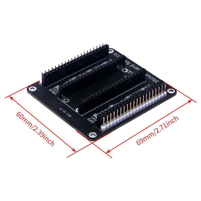  [AUSTRALIA] - GeeekPi GPIO Breakout Board Kit for Raspberry Pi Pico, Raspberry Pi GPIO Expansion Board Breakout Module with Jumper Wire Pack for Raspberry Pi Pico