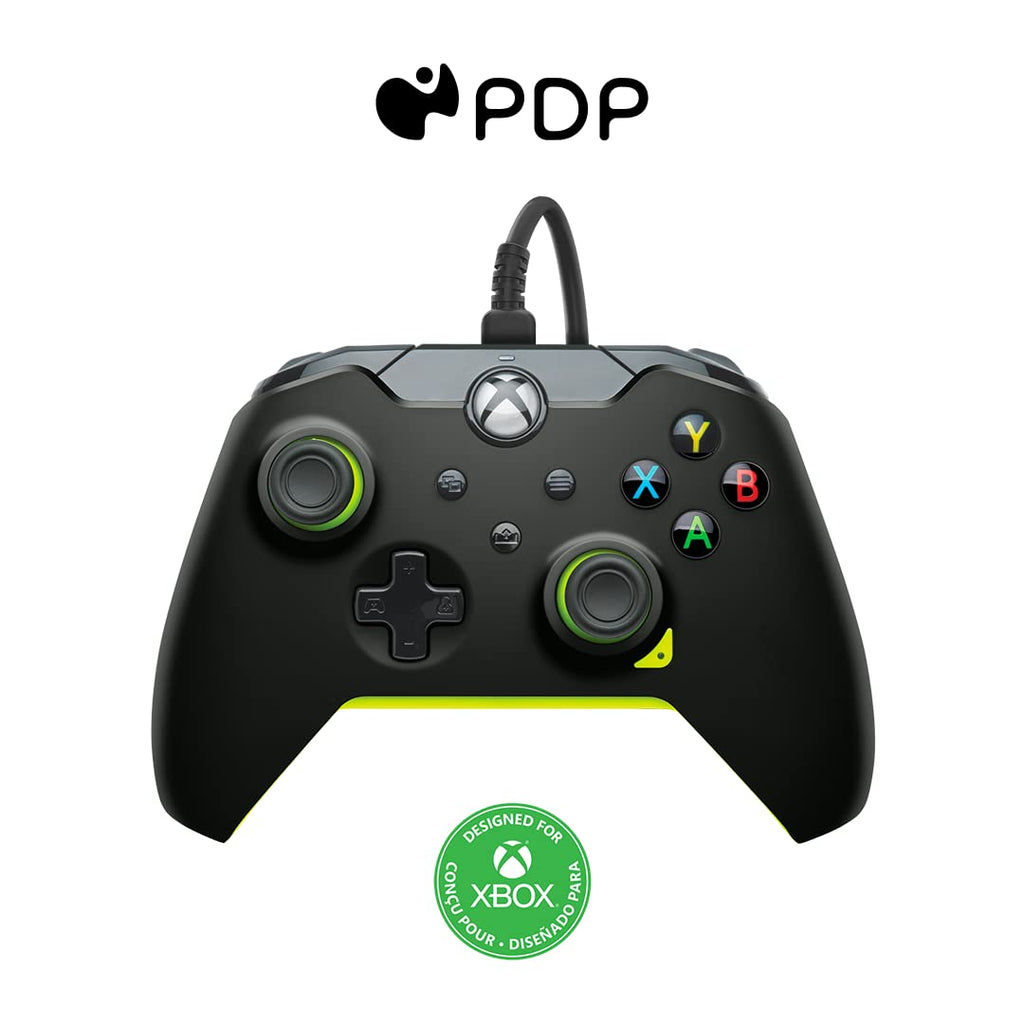  [AUSTRALIA] - PDP Wired Controller for Xbox Series X|S, Xbox One, Windows 10/11 - Electric Black (Only at Amazon)