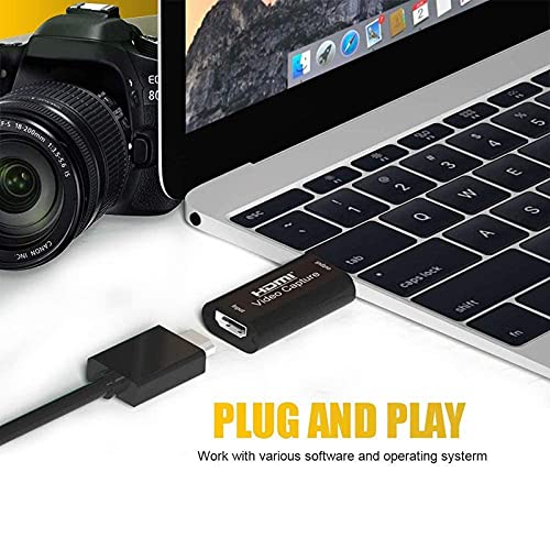  [AUSTRALIA] - HDMI Video Capture Card, 4K HDMI to USB Capture Card Full HD 1080P 30fps, Record via DSLR, Camcorder, Action Cam for Gaming, Streaming TV, Recorder Live Streaming Video for Windows Mac OS