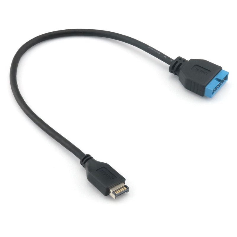  [AUSTRALIA] - DGHAOP Computer Motherboard Adapter Cable 30cm USB 3.1 Type-E Male Front Panel Header to USB 3.0 20Pin Male Header Extension Cable