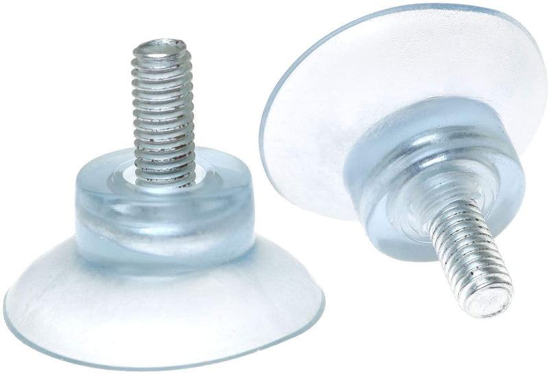  [AUSTRALIA] - SQXBK 10PCS 3.5cm Transparent PVC Strong Suction Cup with M6 Screw Replacement Parts for Glass Table Top