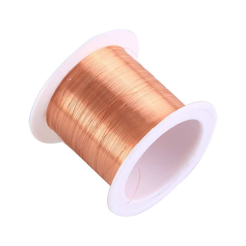  [AUSTRALIA] - 0.1mm Copper Wire, 50m Enameled Magnet Winding Wire High Temperature Resistance Craft Wire for Transformers Inductors