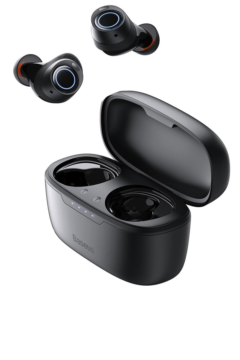  [AUSTRALIA] - Baseus Wireless Earbuds, 140H Playback -48dB Active Noise Cancelling Bluetooth 5.3 Earbuds with IPX6 Waterproof 4 ENC Mics 0.038s Low Latency Fast Charge Ear Buds for Android iOS(Bowie MA10) M