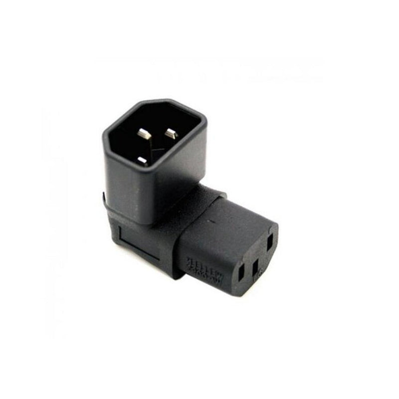 Herfair IEC C14 to C13 Power Adapter 10A PDU Plug/Socket 90 Degree Wall-Mounted LCD TV - LeoForward Australia