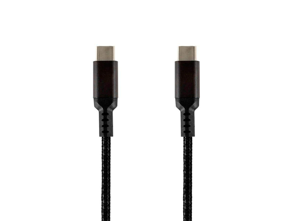  [AUSTRALIA] - Monoprice Stealth Charge and Sync USB 2.0 Type-C to Type-C Cable - 6 Feet - Black, Up to 5A/100W, for USB-C Enabled Devices Laptops MacBook Pro