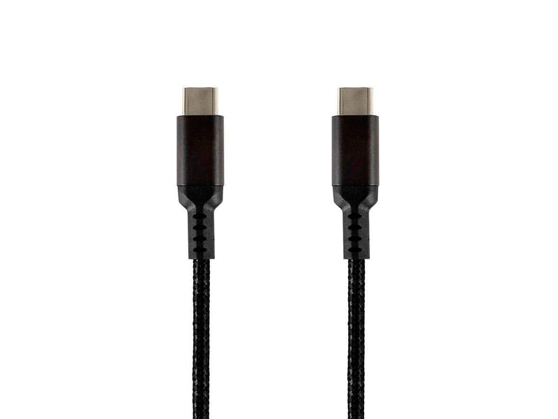  [AUSTRALIA] - Monoprice Stealth Charge and Sync USB 2.0 Type-C to Type-C Cable - 6 Feet - Black, Up to 5A/100W, for USB-C Enabled Devices Laptops MacBook Pro