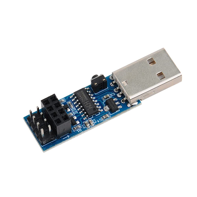 [AUSTRALIA] - Stemedu 2PCS USB to ESP8266 Adapter Module ESP-01 Prog ESP-01S Programmer Downloader CH340C Driver with Reset Button, Easy to Use 2 x Programmers