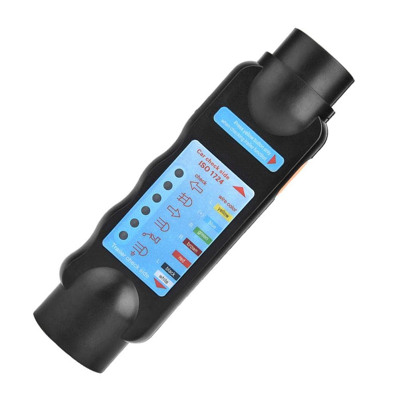  [AUSTRALIA] - Towing Light Wiring Tester, 12V Trailer 7 Pin Towing Light Wire Circuit Blue Wiring Tester Plug Connector