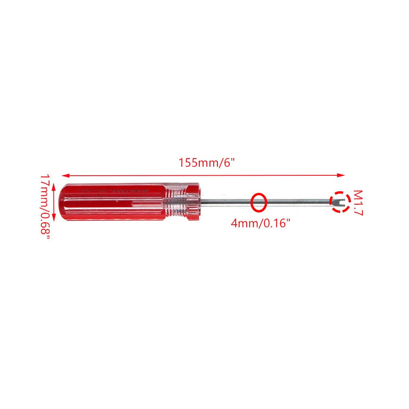  [AUSTRALIA] - Rannb Spanner Screwdriver Set with Magnetic Tip 5 Size M1.7 M2.0 M2.3 M2.6 and M2.8 M1.7+2.0+2.3+2.6+2.8