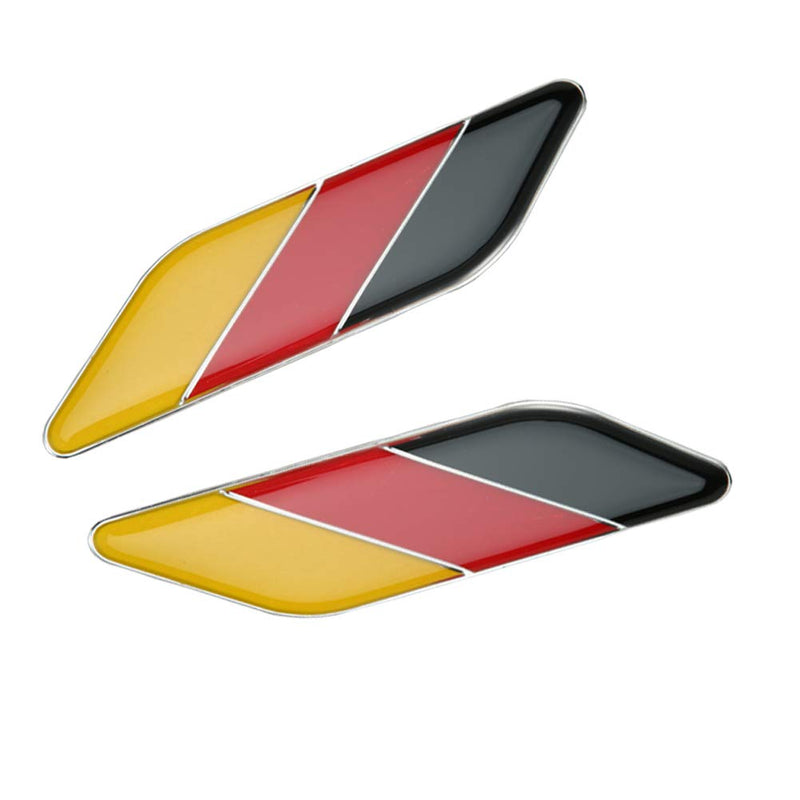 Dsycar 2Pcs/Pair 3D Germany Flag Car Emblem Badge Fit Germany Car Body German Flag Sticker Car Bumper Decoration - LeoForward Australia