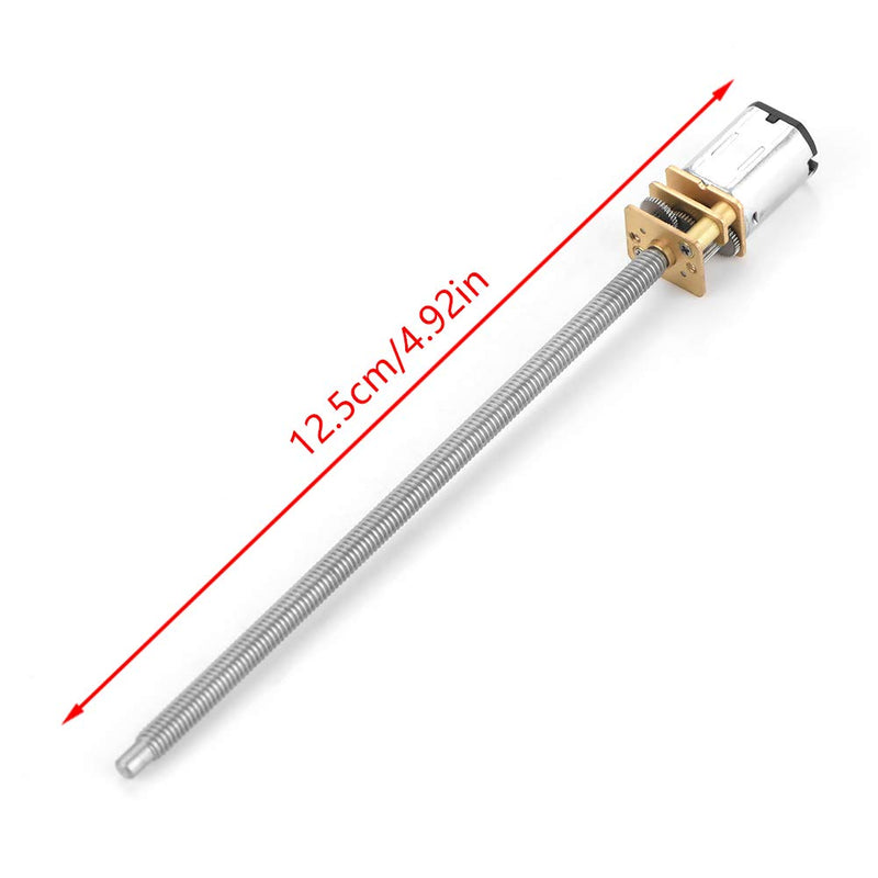  [AUSTRALIA] - DC 6/12V gear motor with long output shaft M4 x 100mm, gear motor 30/60/100/150/200/300/400/600 RPM(6V 200 rpm) 6V 200RPM