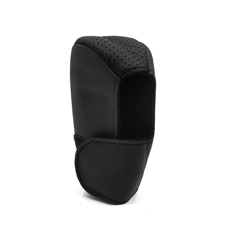  [AUSTRALIA] - uxcell Faux Leather Hoop Loop Closure Car Auto Gear Shift Knob Shifter Cover Protector Black
