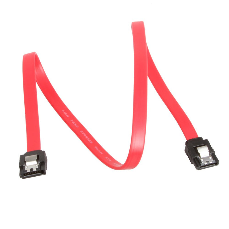  [AUSTRALIA] - LINESO 6 Pack Straight SATA III Cable 6.0 Gbps 18 Inches (red)