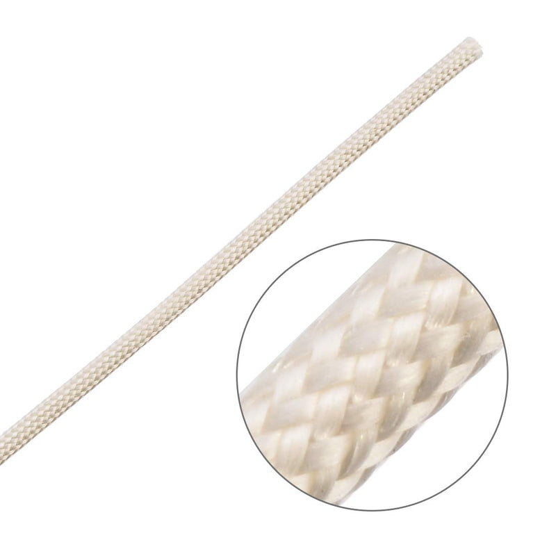  [AUSTRALIA] - uxcell Insulation Braid Sleeving, 9.8Ft-1.5mm High TEMP Fiberglass Sleeve White