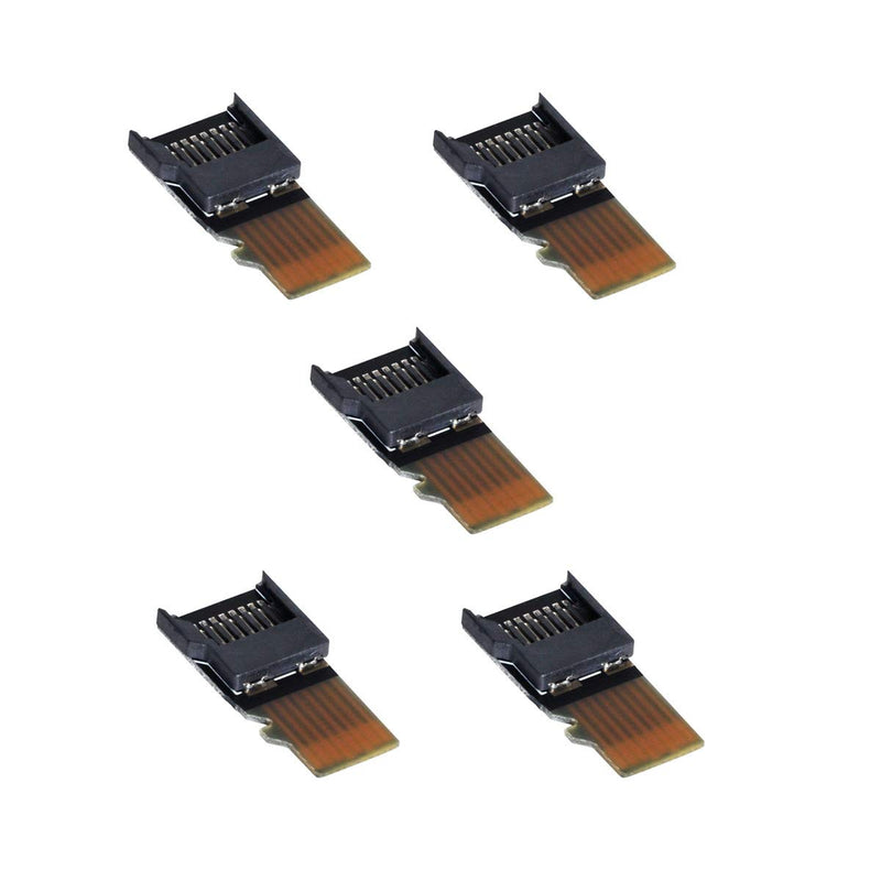  [AUSTRALIA] - Cablecc 5pcs/lot Micro SD TF Memory Card Kit Male to Female Extension Adapter Extender Test Tools PCBA Reader for Car GPS Phone