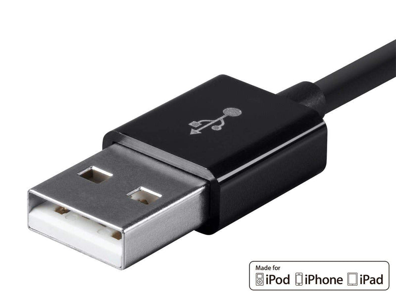  [AUSTRALIA] - Monoprice 112841 Select Series Apple MFi Certified Lightning to USB Charge & Sync Cable, 10ft Black for iPhone X, 8, 8 Plus, 7, 7 Plus, 6, 6 Plus, 5S , iPad Pro