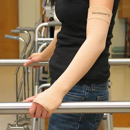  [AUSTRALIA] - Prevent Products, Inc. - GeriGlove® Elderly Skin Protector, Thin Skin Tear & Bruise Protective Arm Sleeve - Made In USA One Pair per Package (XX-Large/Beige) 2X-Large (1 Pair) Beige