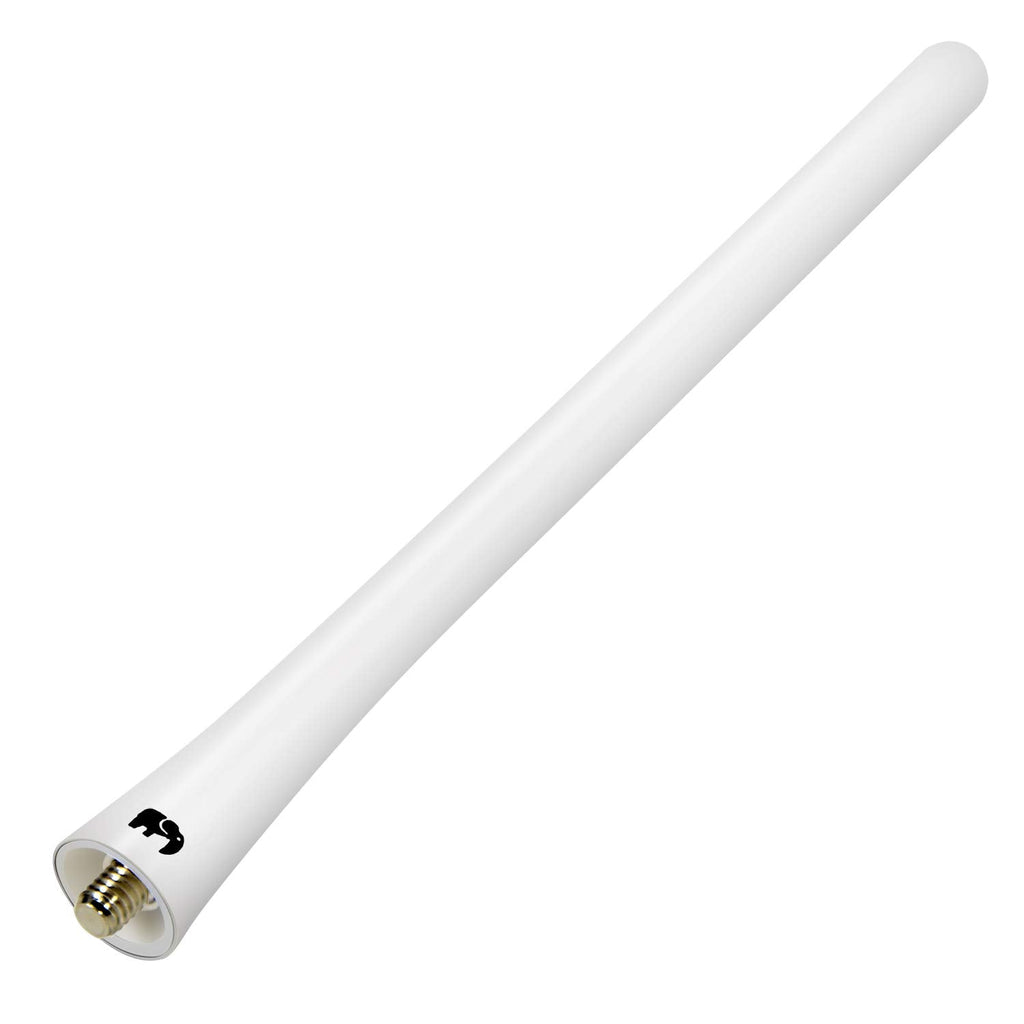  [AUSTRALIA] - ONE250 7" inch Flexible Rubber Antenna, Compatible with GMC Sierra (2000-2023), GMC Canyon (2015-2023), GMC Acadia (2007-2019), GMC Terrain (2010-2017) - Designed for Optimized FM/AM Reception (White) White