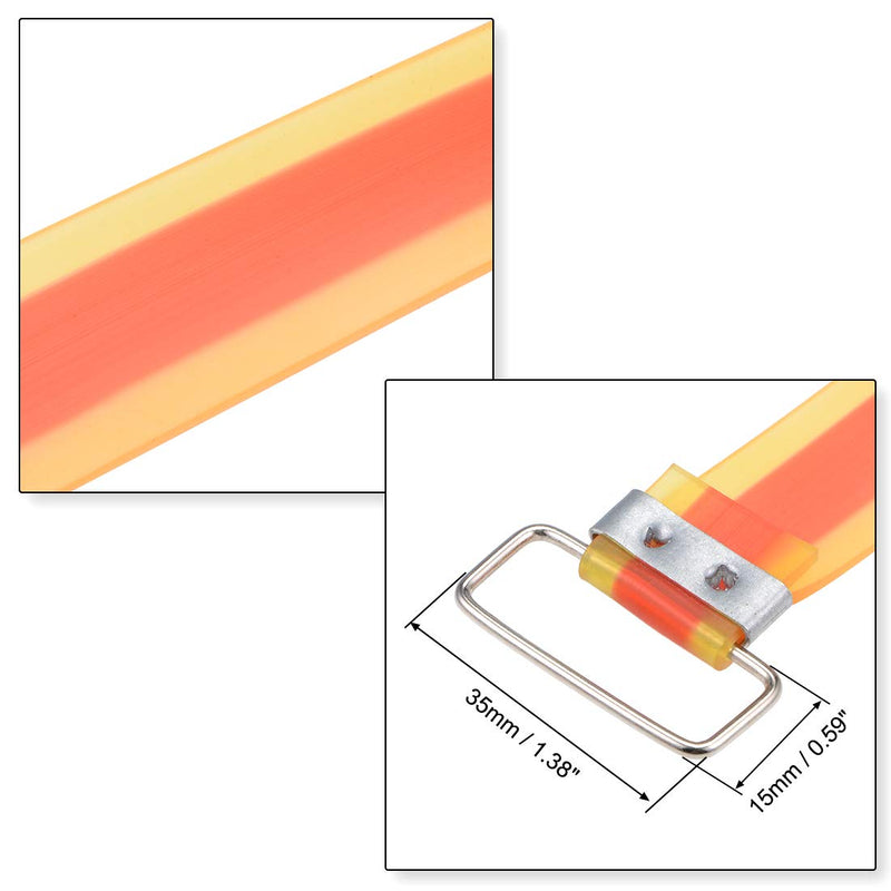  [AUSTRALIA] - uxcell Non-Slip Battery Straps Rubber Band, 5.5-inch x 0.79-inch, Red+Orange 5pcs
