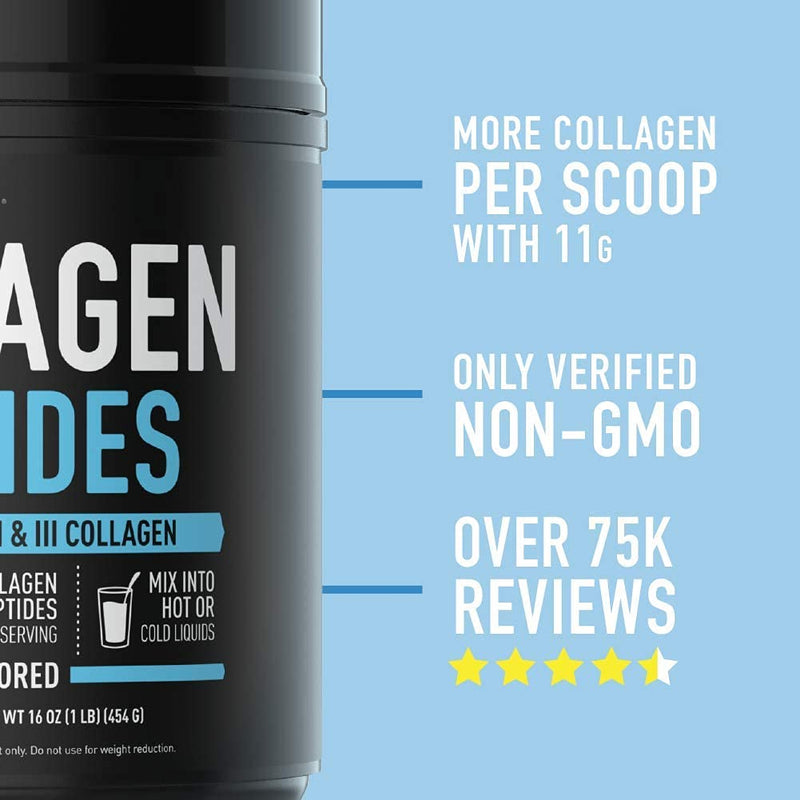 Collagen Peptides Powder | Hydrolyzed for Better Collagen Absorption | Non-GMO Verified, Certified Keto Friendly and Gluten Free - Unflavored - LeoForward Australia