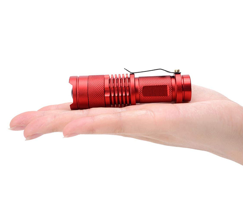 WAYLLSHINE Scalable Red LED 3 Mode Long Range Red Beam Red Light Flashlight, Red Flashlight Red LED Flashlight Torch with Red Light For Night Outdoor Work, Reading-Red House - LeoForward Australia