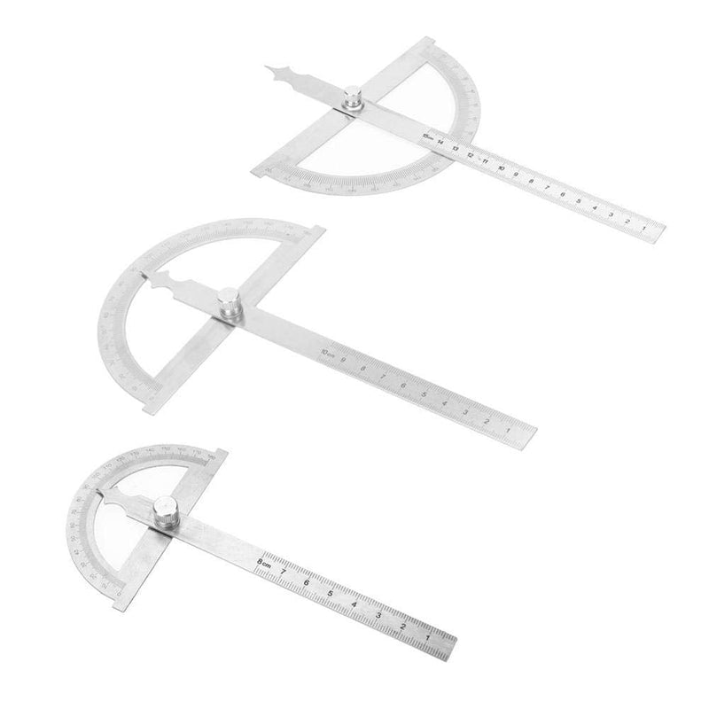  [AUSTRALIA] - Stainless steel protractor, 0-180 degrees 15 cm digital inclinometer protractor goniometer angle finder measuring device ruler (150 x 200 mm) 150 x 200 mm