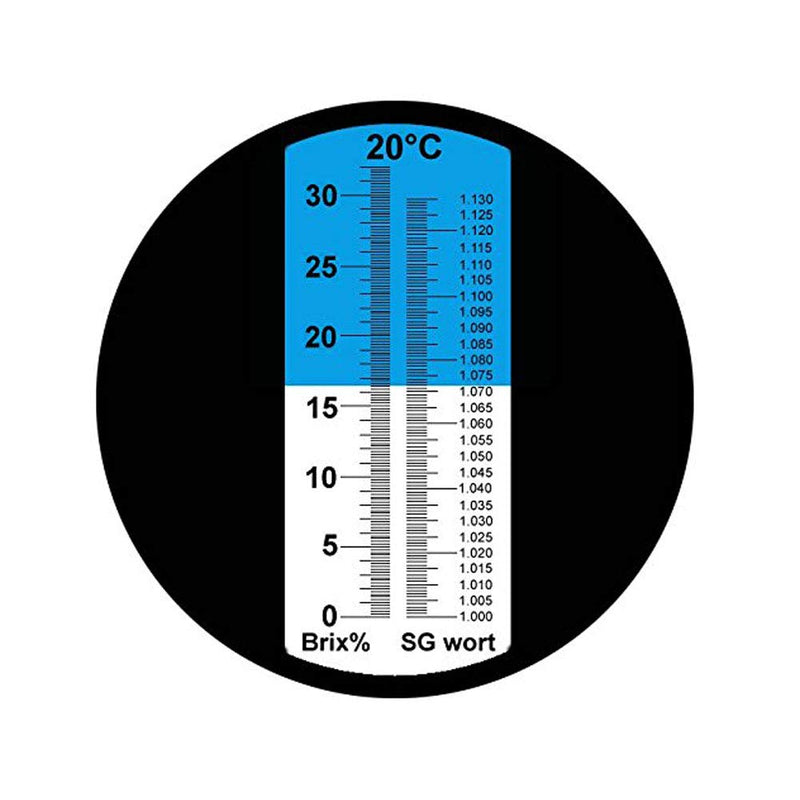 Brix Refractometer with ATC, Dual Scale - Specific Gravity & Brix, Hydrometer in Wine Making and Beer Brewing, Homebrew Kit - LeoForward Australia