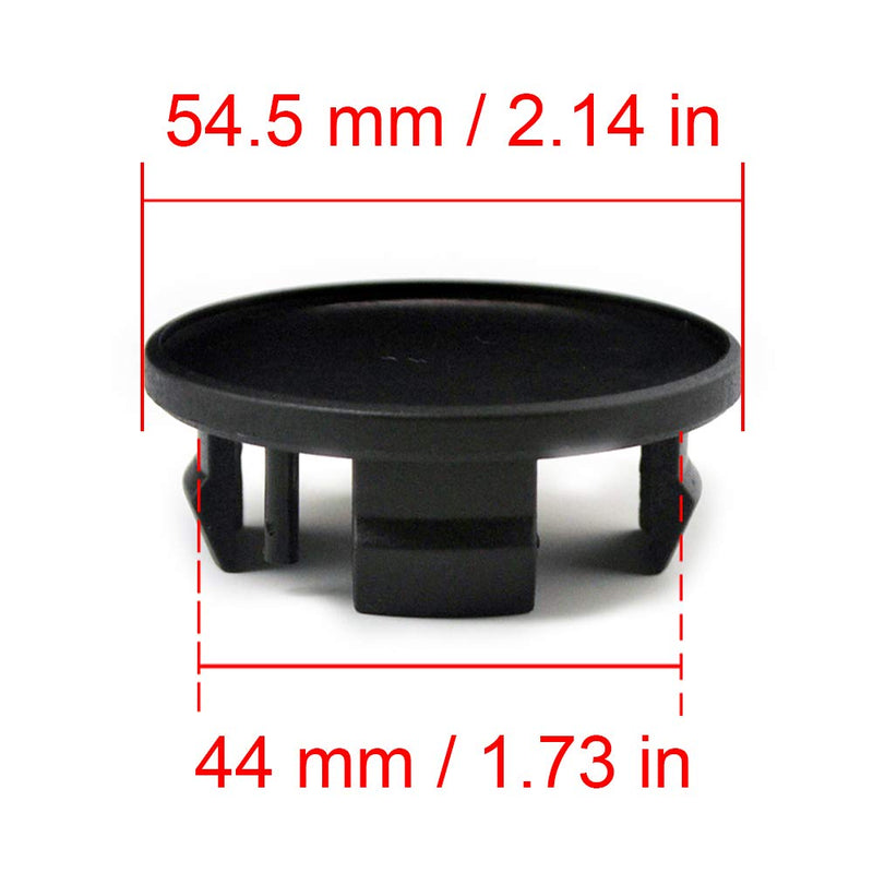 Set of 4 55mm(2.16in)/44mm(1.73in) Wheel Center Hub Caps Black Base fits for mini Cooper 2002-2012 Cooper S 2009 #3613 1171 069 - LeoForward Australia