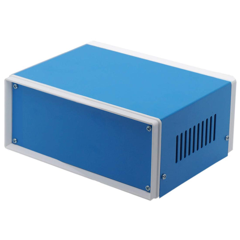  [AUSTRALIA] - Zulkit Junction Box Blue Metal Project Box DIY Electric Enclosure Case Preventive Case Electrical Box 7.9 x 6.5 x 3.5 inch 7.9" x 6.5" x 3.5"