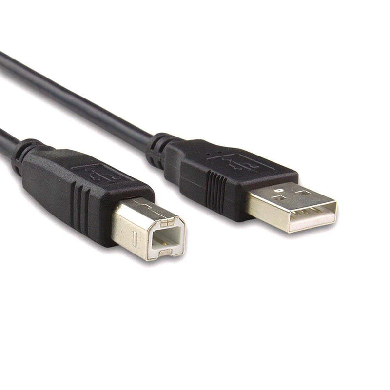  [AUSTRALIA] - AlyKets USB 2.0 Printer Cable/Cord for Canon MX492 MX490 MX479 MX472 MP150 MP230 MP499 Printer, Brother, HP, Lexmark, Epson, Dell, Xerox, Samsung etc and Piano, DAC (6 Ft Long) USB-A