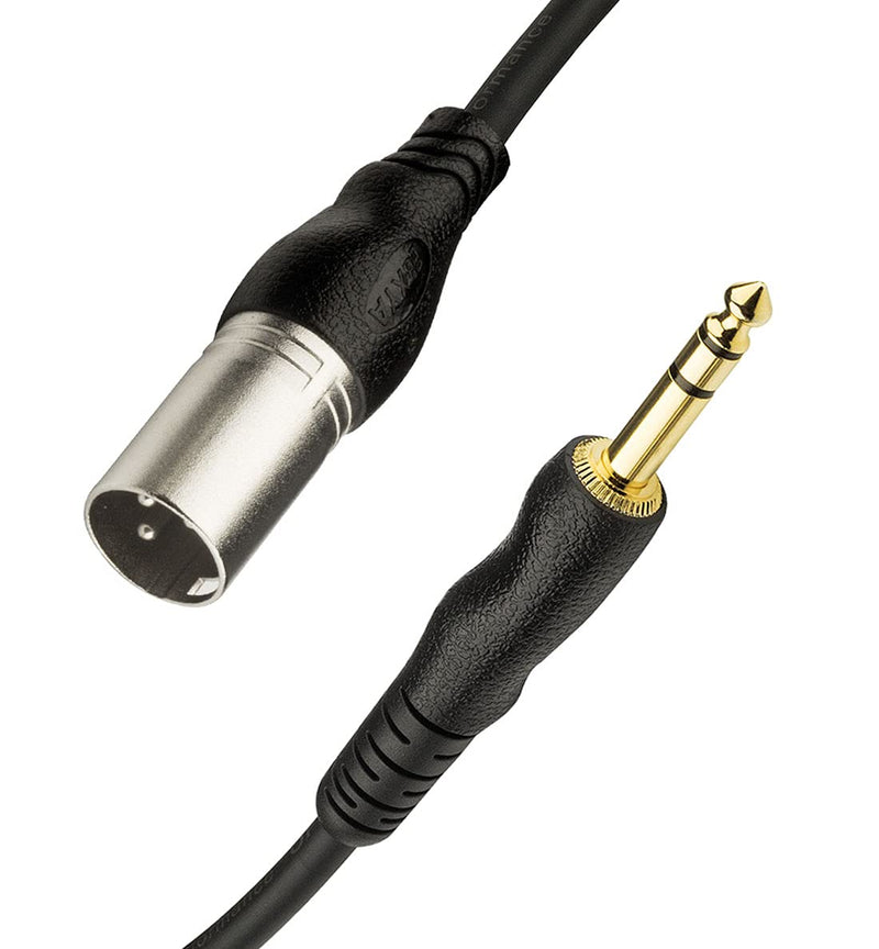  [AUSTRALIA] - EBXYA TRS to Male XLR Cable 2 Packs, XLR to 1/4 TRS Cable Microphone Patch Cable Cords 3 Feet 3ft 2 Pack TRS to XLR Male