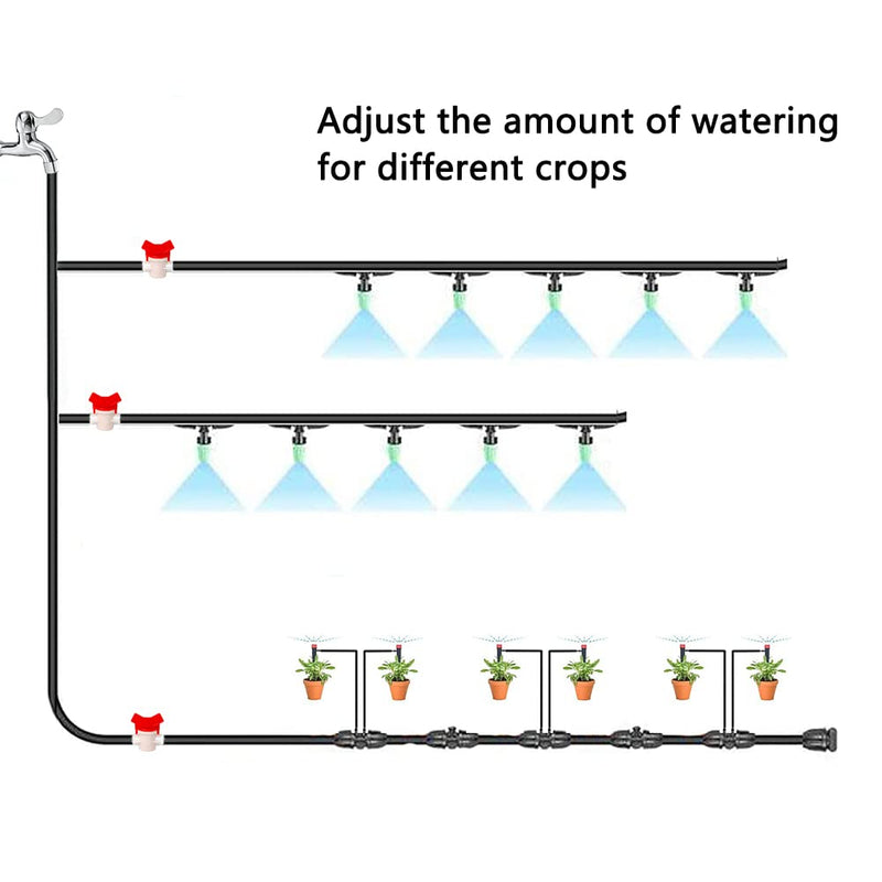  [AUSTRALIA] - Feelers Drip Irrigation Switch Valve, 1/4" Barbed Hose ID Ball Valve for Drip Irrigation Hoses Agricultura Garden (Pack of 5) 1/4" Barb 5Pcs
