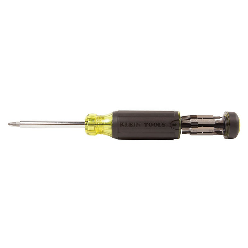  [AUSTRALIA] - Klein Tools 32290 Multi-Bit Screwdriver with Storage with Cusion Grip For Maximum Torque and Comfort, 15-Piece Standard