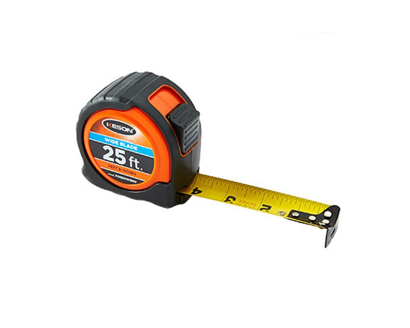  [AUSTRALIA] - Tape Measure,SAE/Metric,Blade 25 ft. L 25-Foot/7.5m ft, in, 1/8, 1/16 & cm, mm