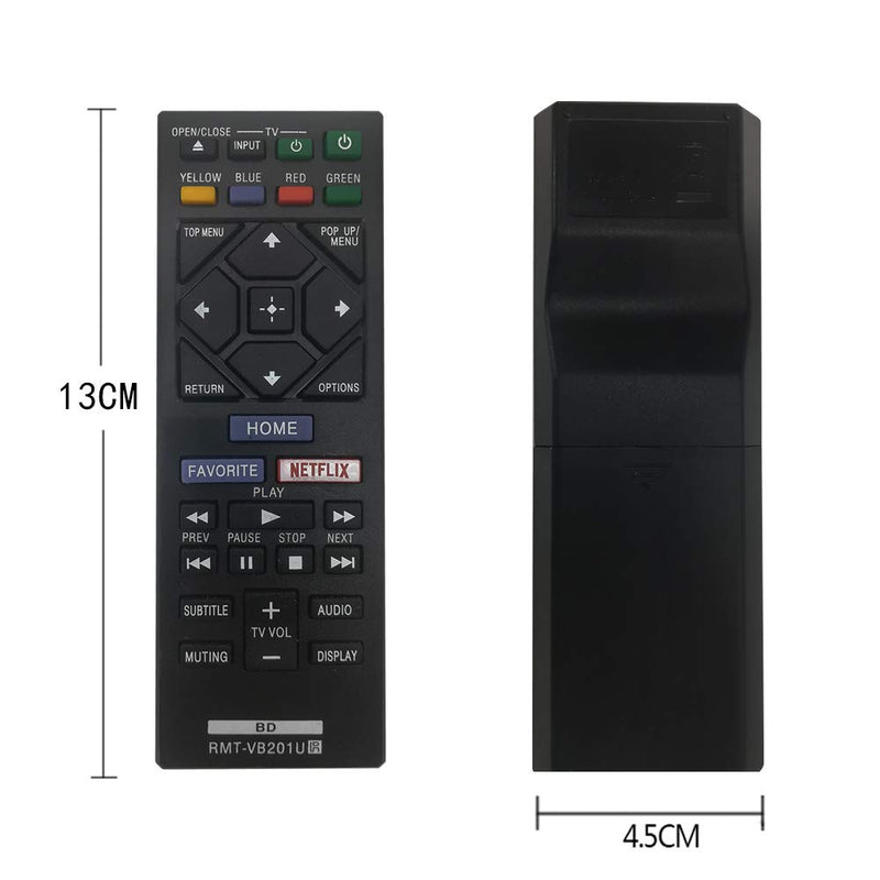 New Replacement RMT-VB201U Remote Control for Sony Blu-ray Player BD Disc DVD BDP-S1700 BDP-S3700 BDP-BX370 UBP-X700 BDPS3700 BDPBX370 BDPS1700 - Pre-Programmed - LeoForward Australia