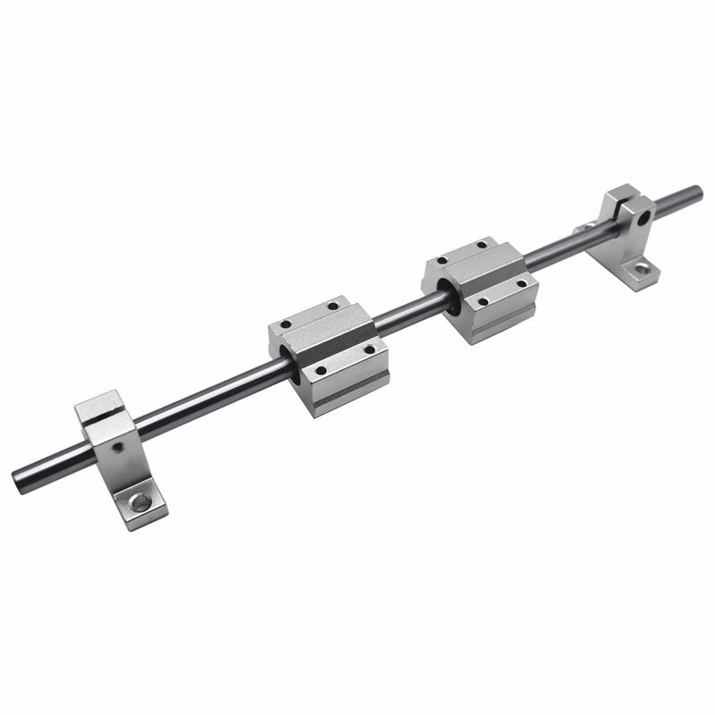  [AUSTRALIA] - 2PCS 8mmx 150mm (0.32" x 5.9") Case Hardened Chrome Plated Linear Motion Rods Linear Rail Rod Shaft for 3D Printer, DIY, CNC - Metric h8 Tolerance Type1(2pcs rods)