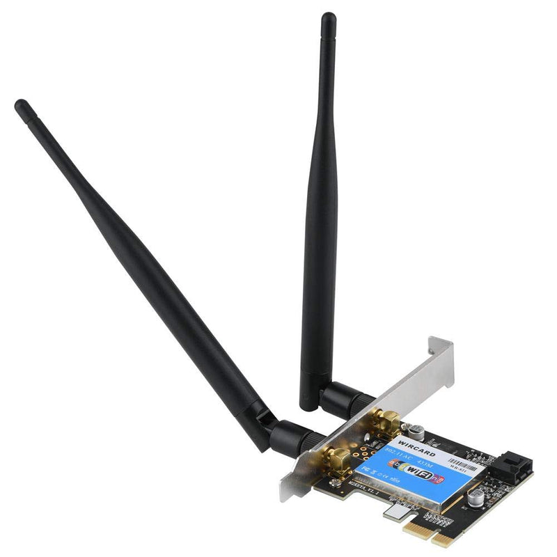  [AUSTRALIA] - 2.4G/5G Dual Band Network Controller Card PCIE Network Card Wireless PCI-E Bluetooth Network Card for Desktop Computers, Suitable for WIN7, WIN8, WIN8.1, WIN10 Systems