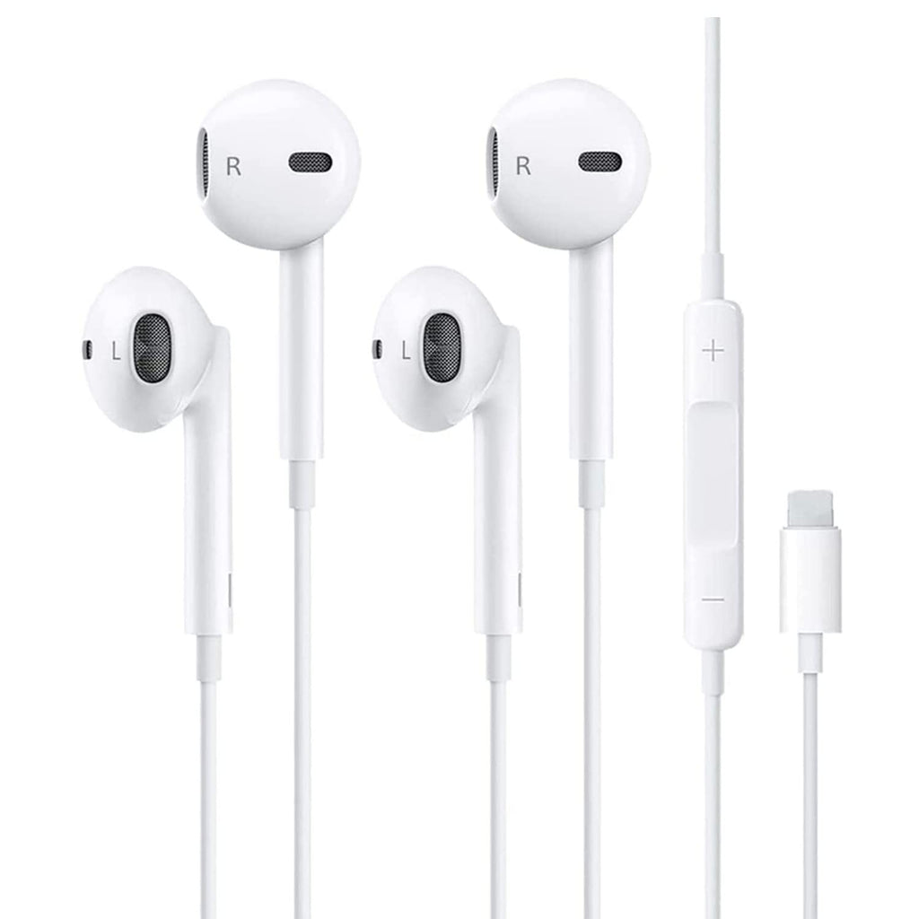  [AUSTRALIA] - 2 Pack Light^ing Headphones iPhone Wired Earbuds Earphone [Apple MFi Certified] Built-in Volume Control & Microphone Headset Compatible with Apple iPhone 14/13/12/11 Pro Max Xs/XR/X/7/8 Plus iPad Pro