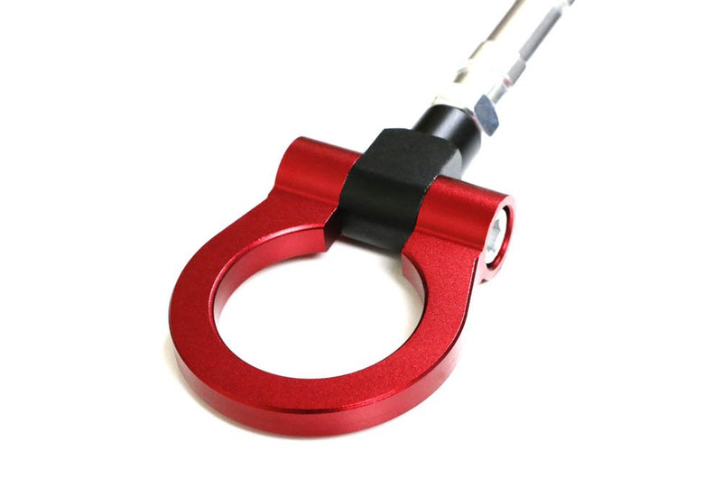  [AUSTRALIA] - iJDMTOY Red Track Racing Style Tow Hook Ring Compatible with 2005-2010 Scion tC, Made of Lightweight Aluminum